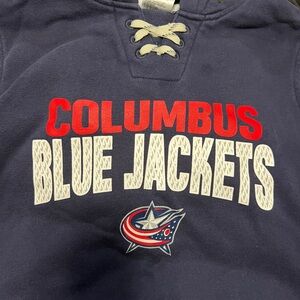 NHL Columbus Blue Jackets Kids Navy Hoodie size Youth Medium